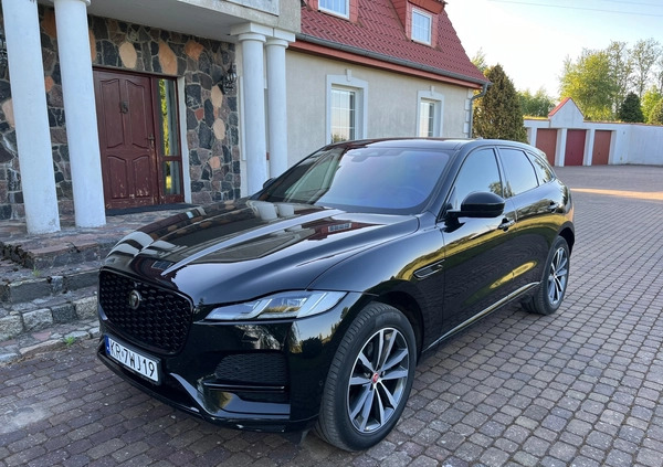 Jaguar F-Pace cena 235000 przebieg: 59000, rok produkcji 2021 z Bytów małe 154